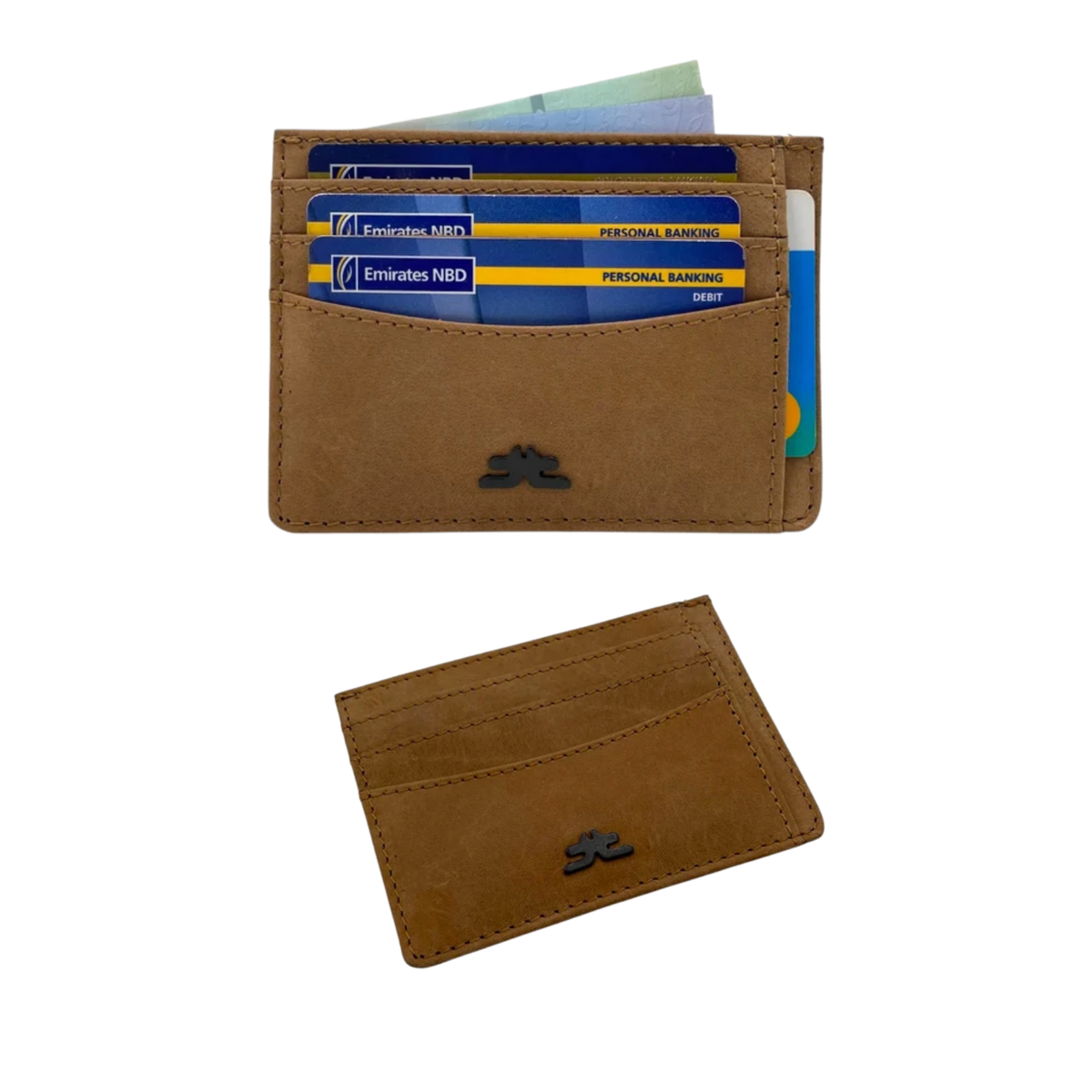 Super Slim Genuine Leather Card Holder With Zip # 685NZ
