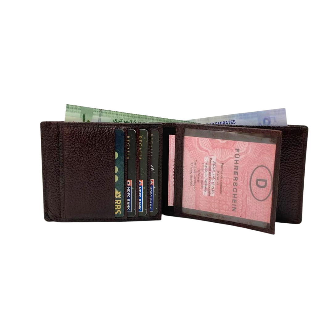 Pebble Texture 8 Card Billfold Wallet # 1888