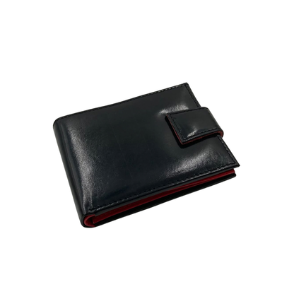 Classic Men's Waterproof Bifold Leather Wallet with Flip ID Window #1729 L