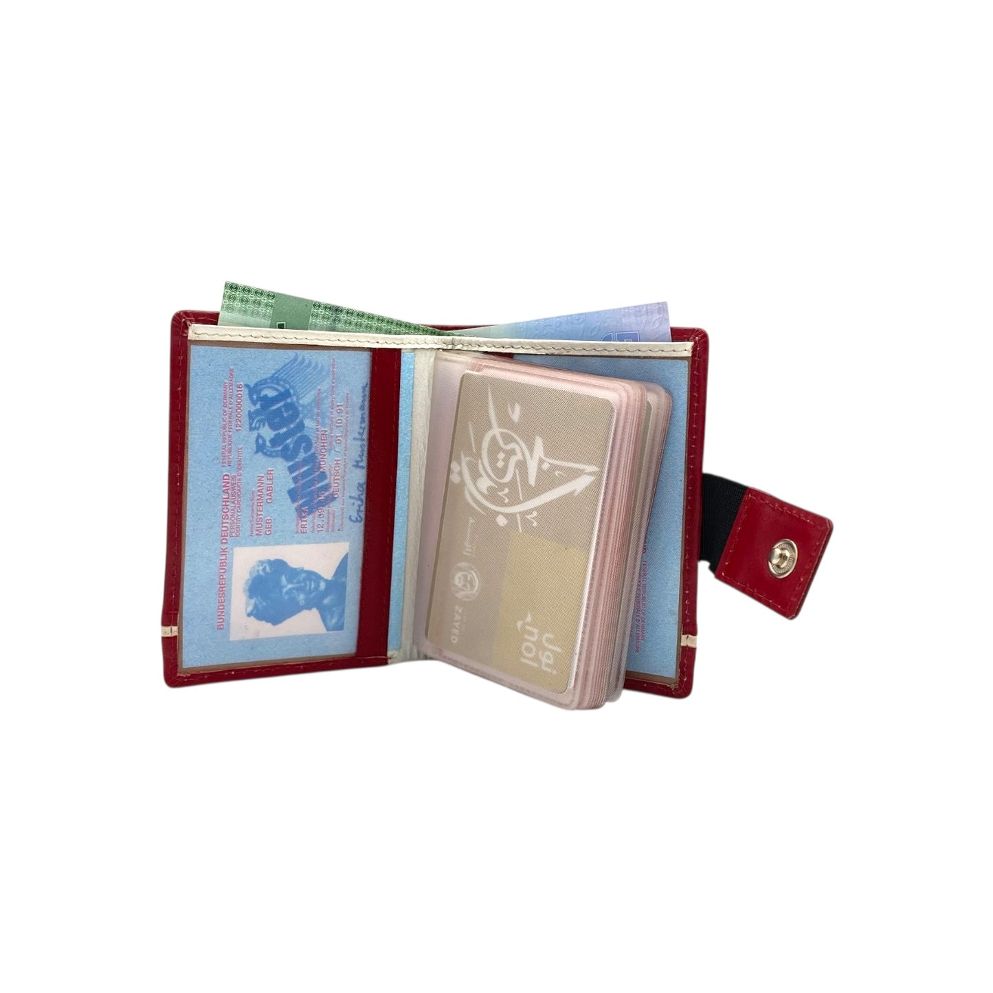 Compact Multiple Cards  & Cash Wallet # 1865NM [EL.LOOP]