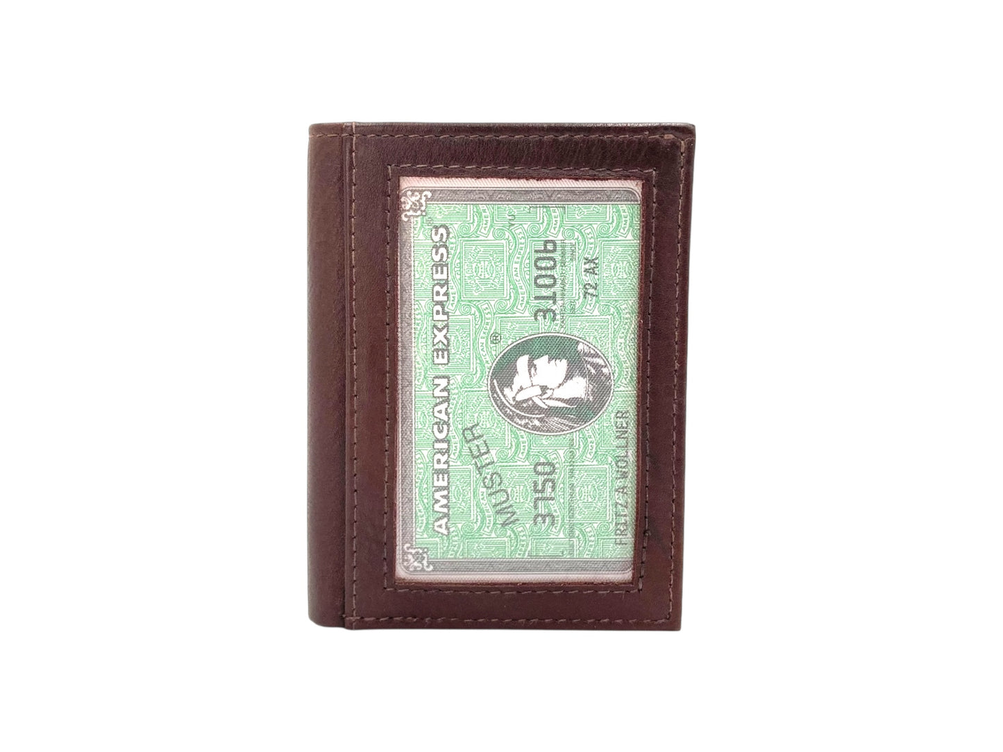 Slim Photo-ID Bifold Cards & Cash Wallet # RFID 1274AM