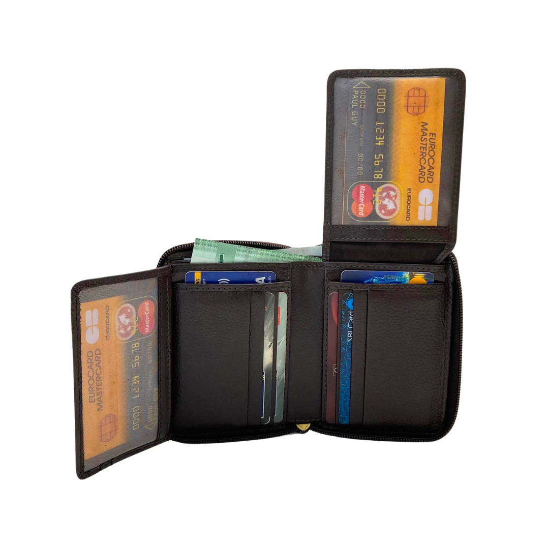 Pebble Texture 8 Card Billfold Wallet # 4101Z
