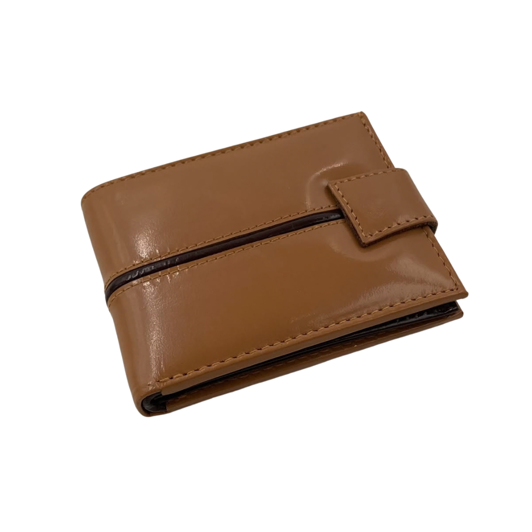 Classic Men's Waterproof Bifold Leather Wallet with Flip ID Window #1729 L (C.L.)