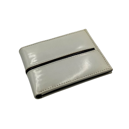 Classic Men's Waterproof Bifold Leather Wallet with Flip ID Window #1728
