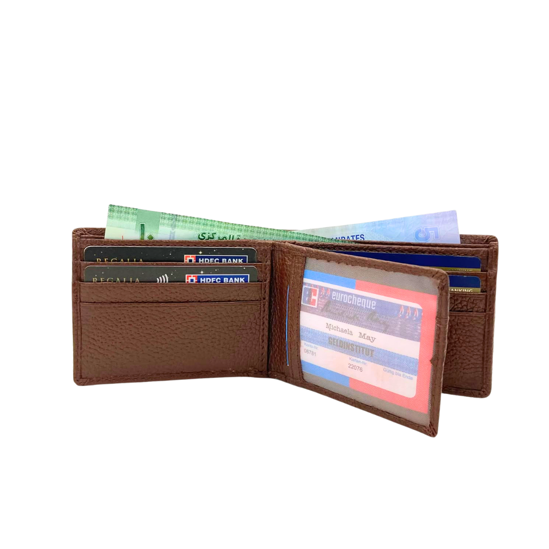 Pebble Texture 8 Card Billfold Wallet # 1074