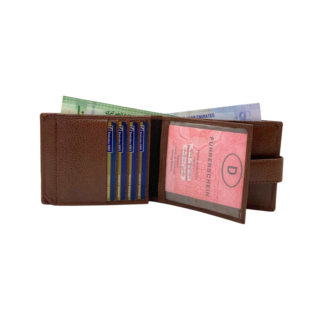 Pebble Texture 8 Card Billfold Wallet # 1888L