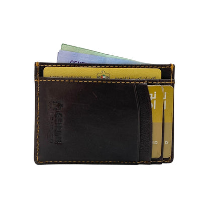 Super Slim Soft Genuine Leather Card Holder, Mini Credit Card Wallet # 1598N