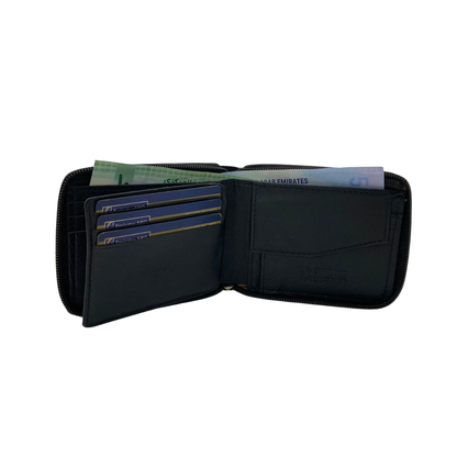 Fullzip leather mens Wallet #1116CZ