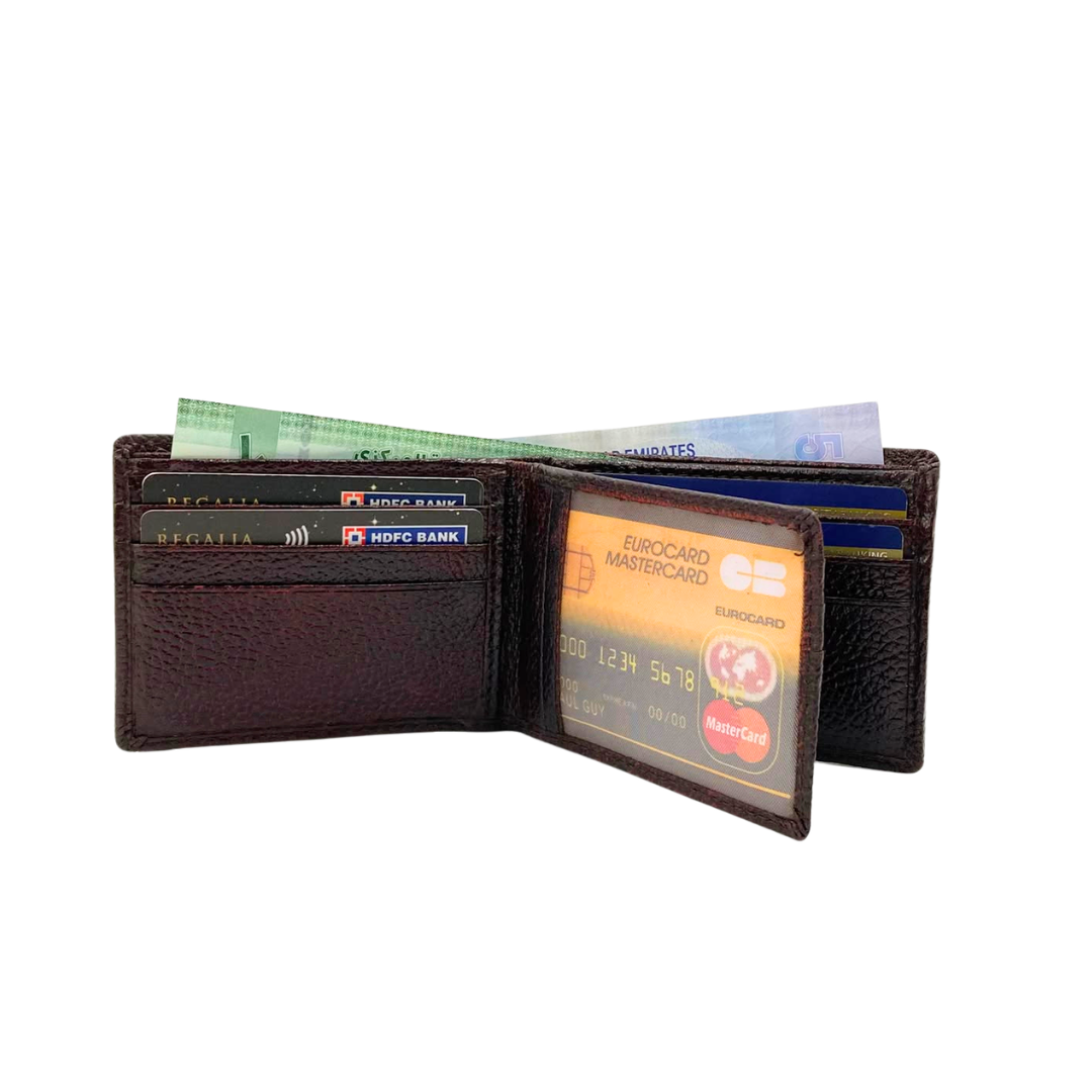 Pebble Texture 8 Card Billfold Wallet # 1074