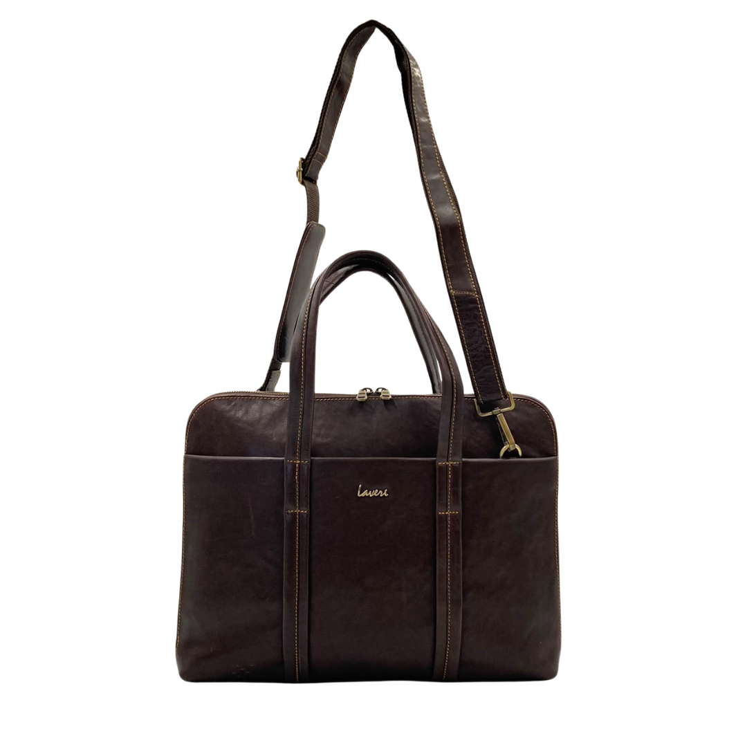 Expandable Leather Laptop Organiser Premium  # 2920