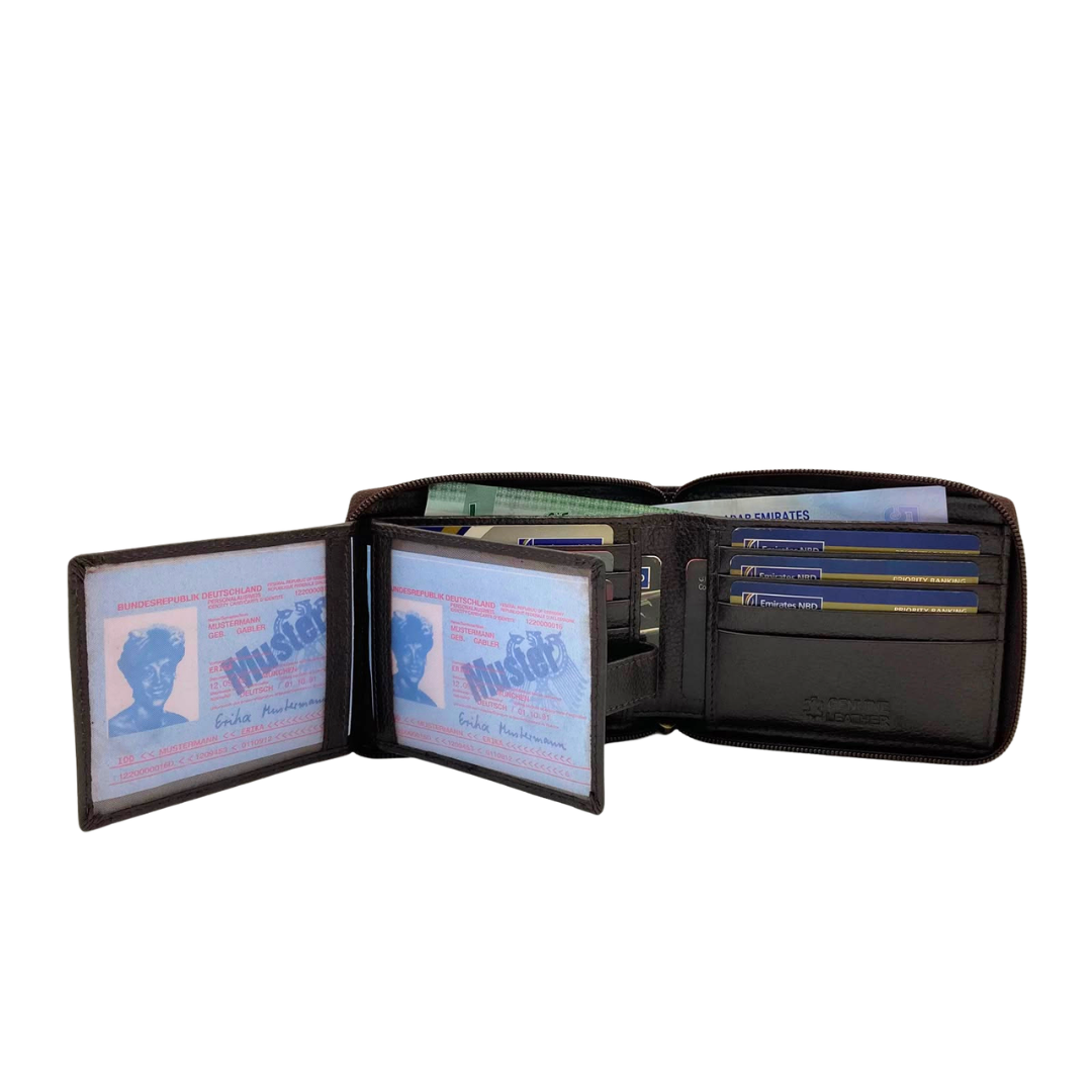 Pebble Texture 8 Card Billfold Wallet # 1013Z