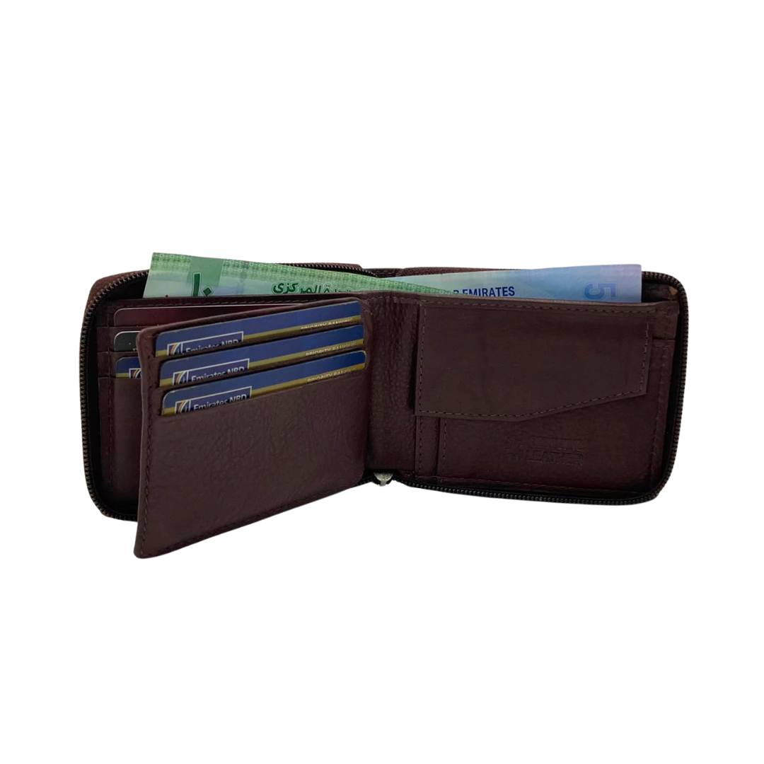 Fullzip leather mens Wallet #1116CZ