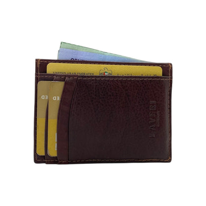 Super Slim Soft Genuine Leather Card Holder, Mini Credit Card Wallet # 1598N