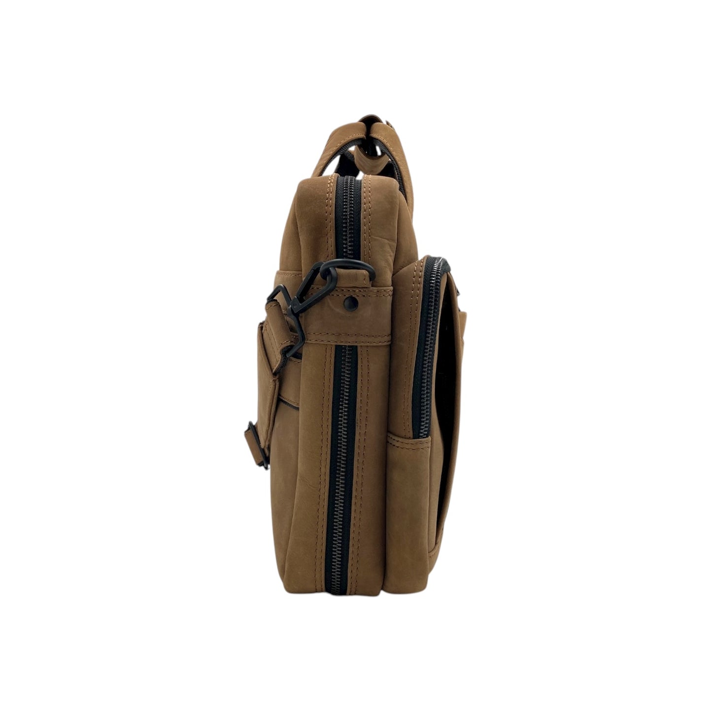 City Expandable Classic Vintage Leather Laptop Bag # 2868