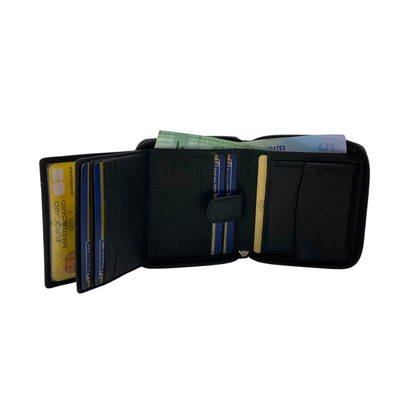 Fullzip leather mens Wallet #664CZ