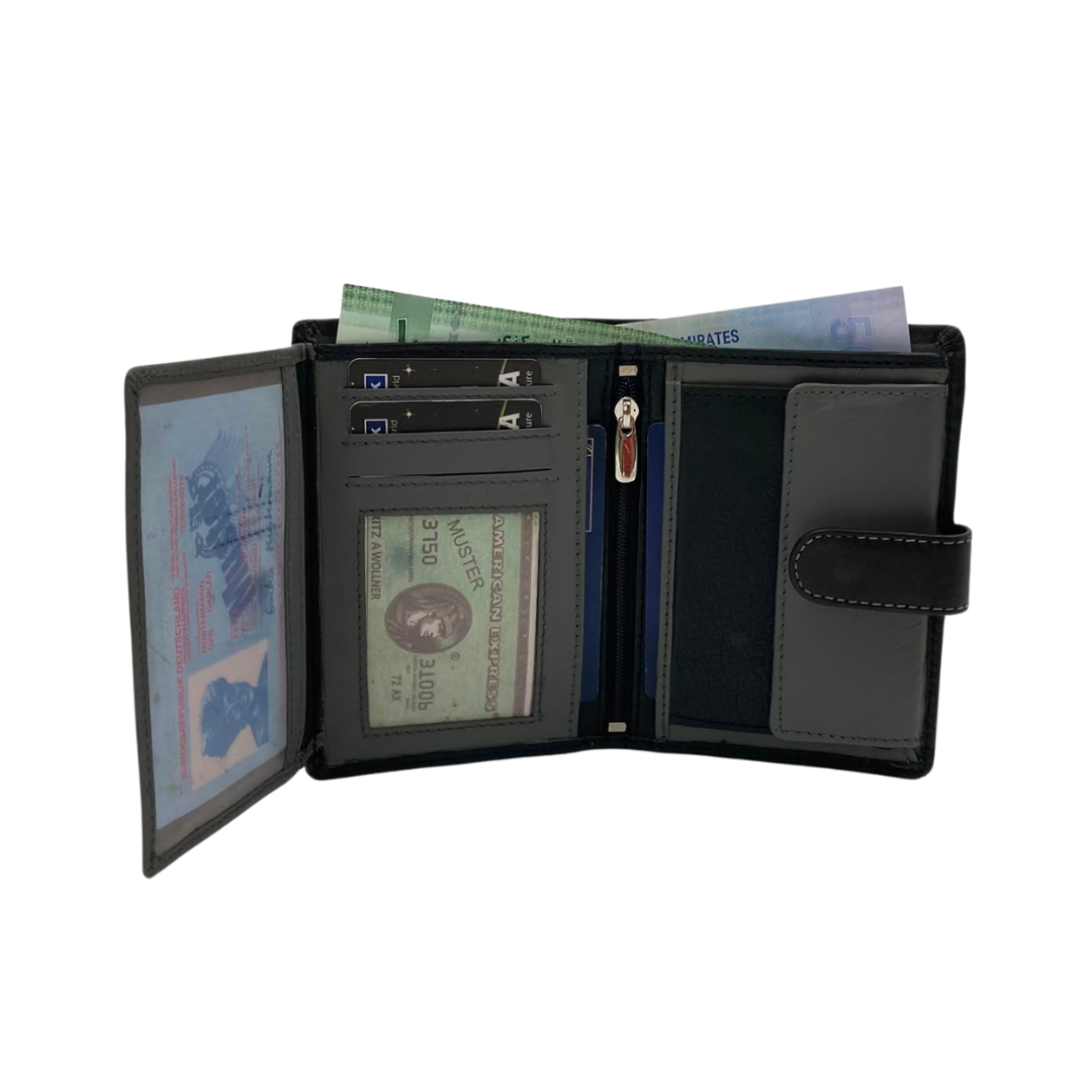 Standing Mens Collection Bi-Fold Wallet # 4020L