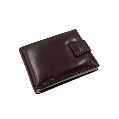 Classic Men's Waterproof Bifold Leather Wallet with Flip ID Window #1729 L