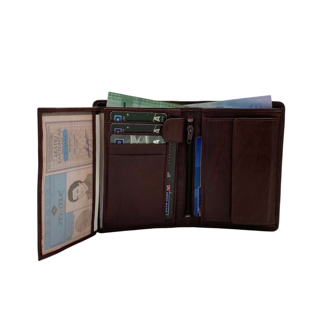 Standing Mens Collection Bi-Fold Wallet # JD-2068