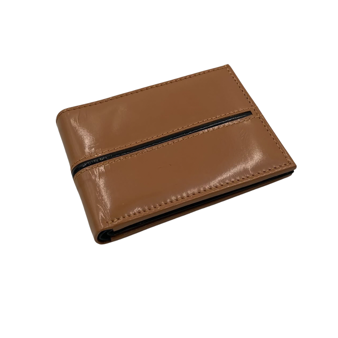 Classic Men's Waterproof Bifold Leather Wallet with Flip ID Window #1728