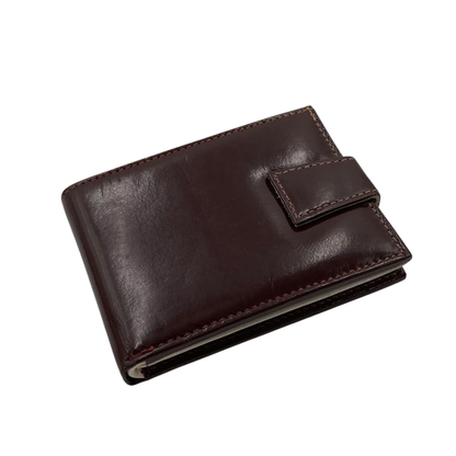 Classic Men's Waterproof Bifold Leather Wallet with Flip ID Window #1728L