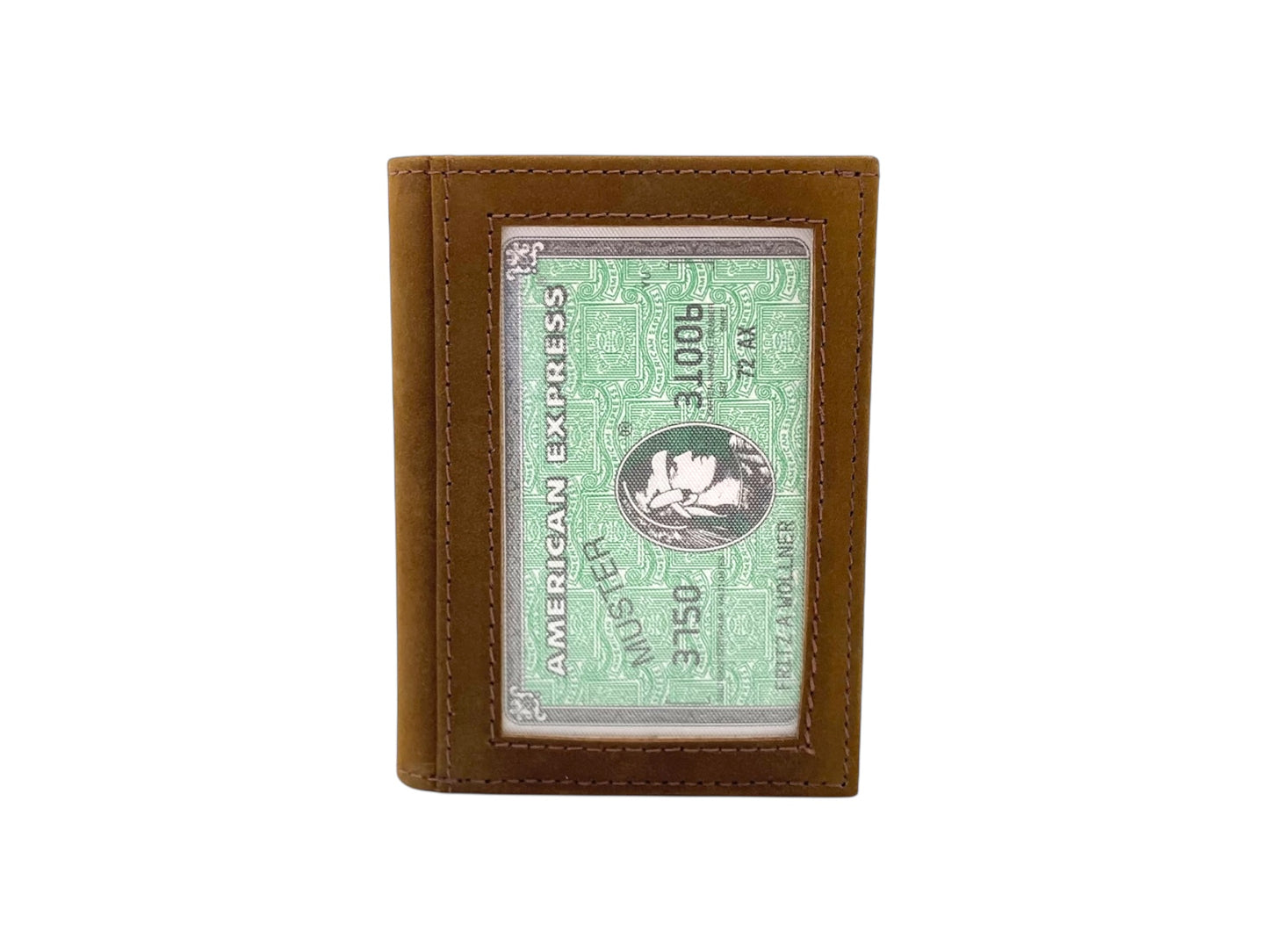 Slim Photo-ID Bifold Cards & Cash Wallet # RFID 1274AM