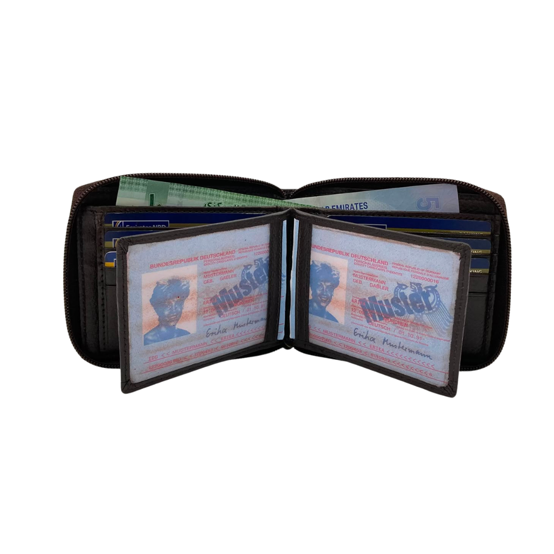 Pebble Texture 8 Card Billfold Wallet # 983Z