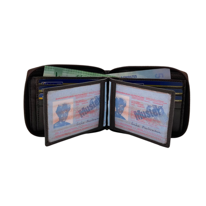 Pebble Texture 8 Card Billfold Wallet # 983Z