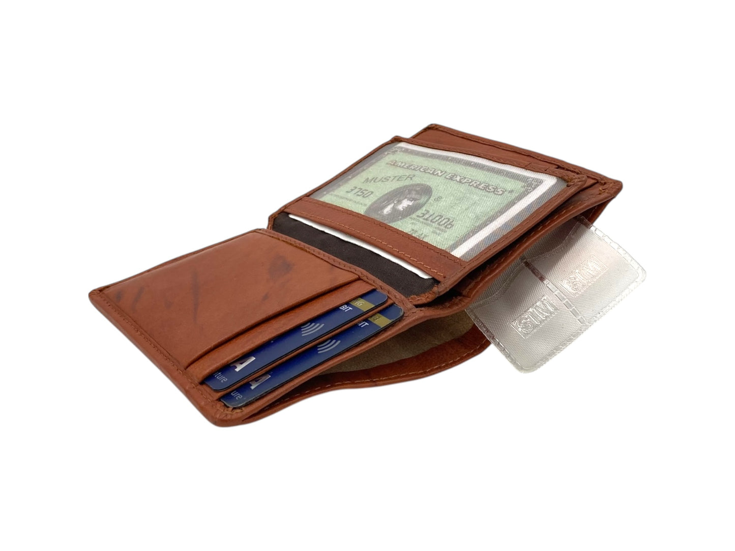 Small Bifold Cards Wallet # RFID 4018 Elastic