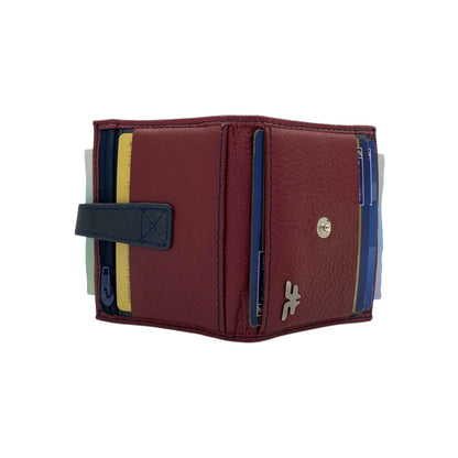 Card Case & Cash Wallet Compact Size 12 Card Space Plus Zip For Coins # 4029Z