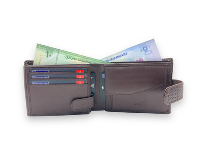 VIP - RFID Multiple Card & Coin, Men's Bifold Wallet, Inside Zip # 1013CPL