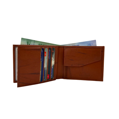 Antq, Smooth Leather Wallet With Inside Leather Lining # 1890C
