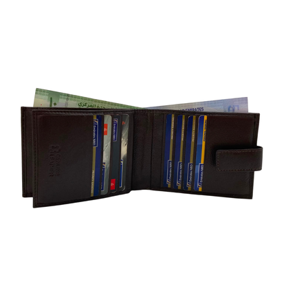 Antq, Smooth Leather Wallet With Inside Leather Lining # 1888L