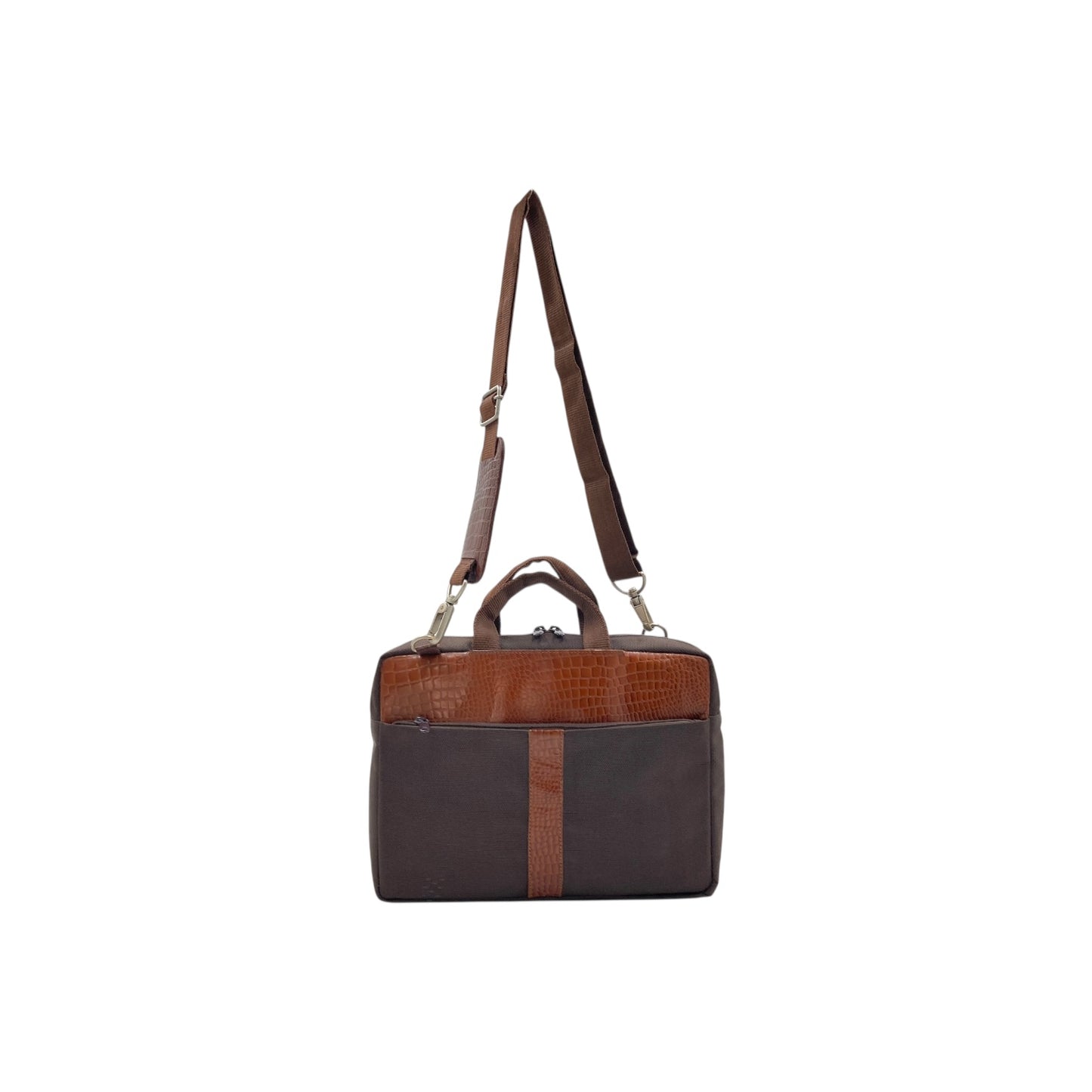 Ultra Light Canves and  Leather Laptop Bag # M-04