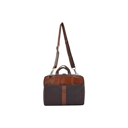 Ultra Light Canves and  Leather Laptop Bag # M-04