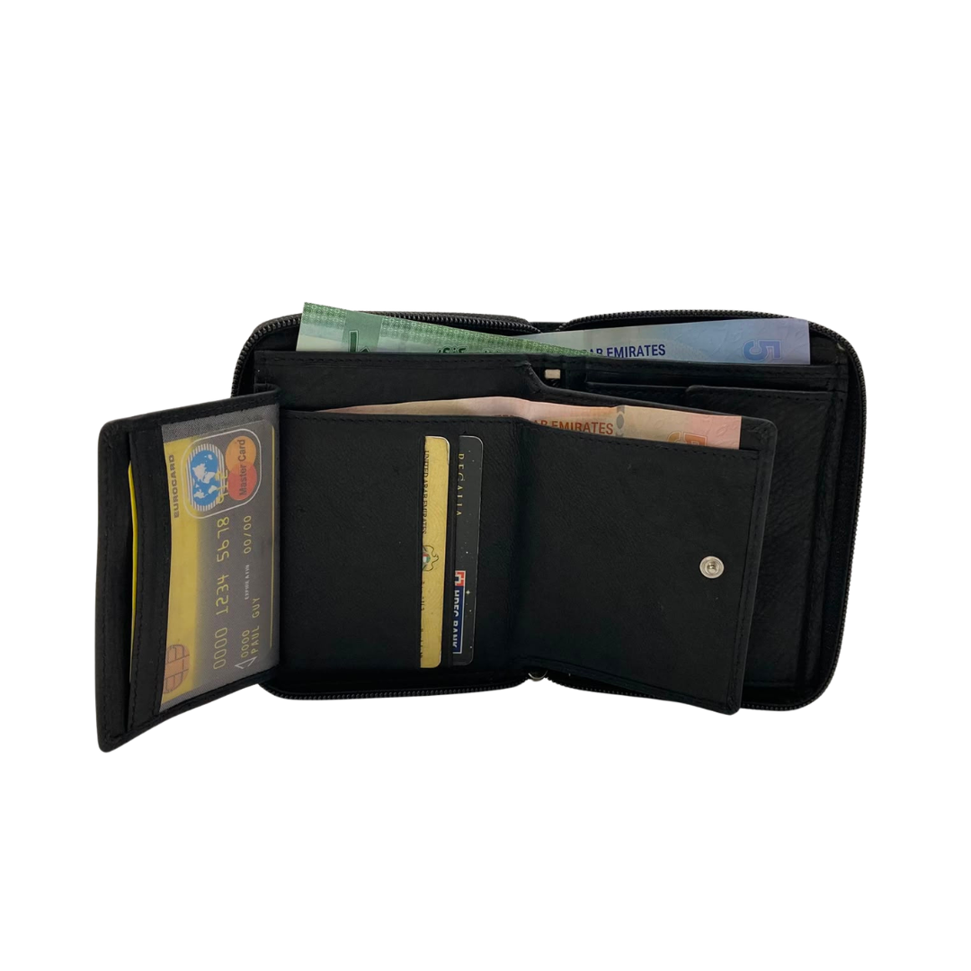 Fullzip leather mens Wallet #4263CZ