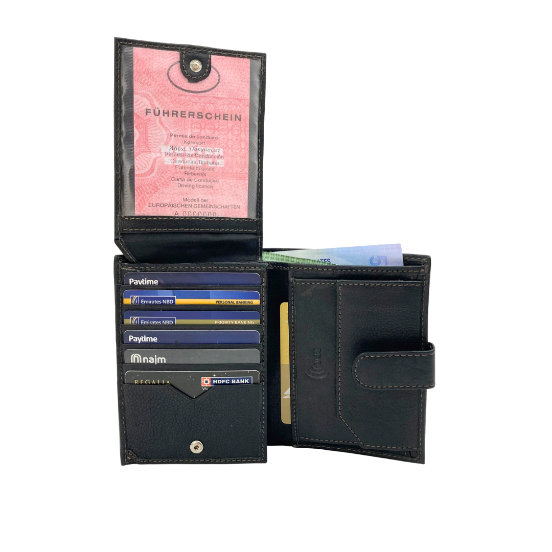 Shield Collection Bi-Fold RFID Wallet # 1444CL