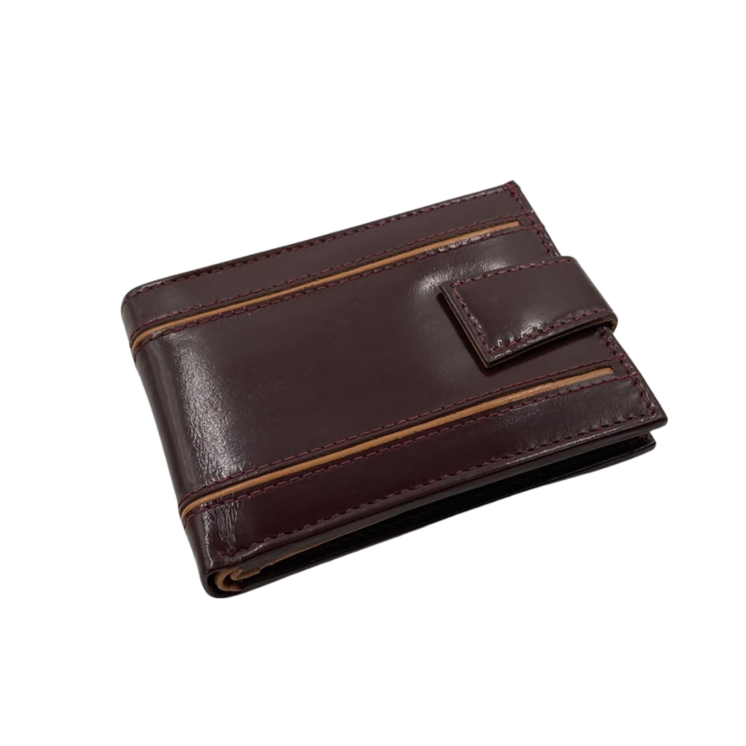 Classic Men's Waterproof Bifold Leather Wallet with Flip ID Window #1728L (D.L.)