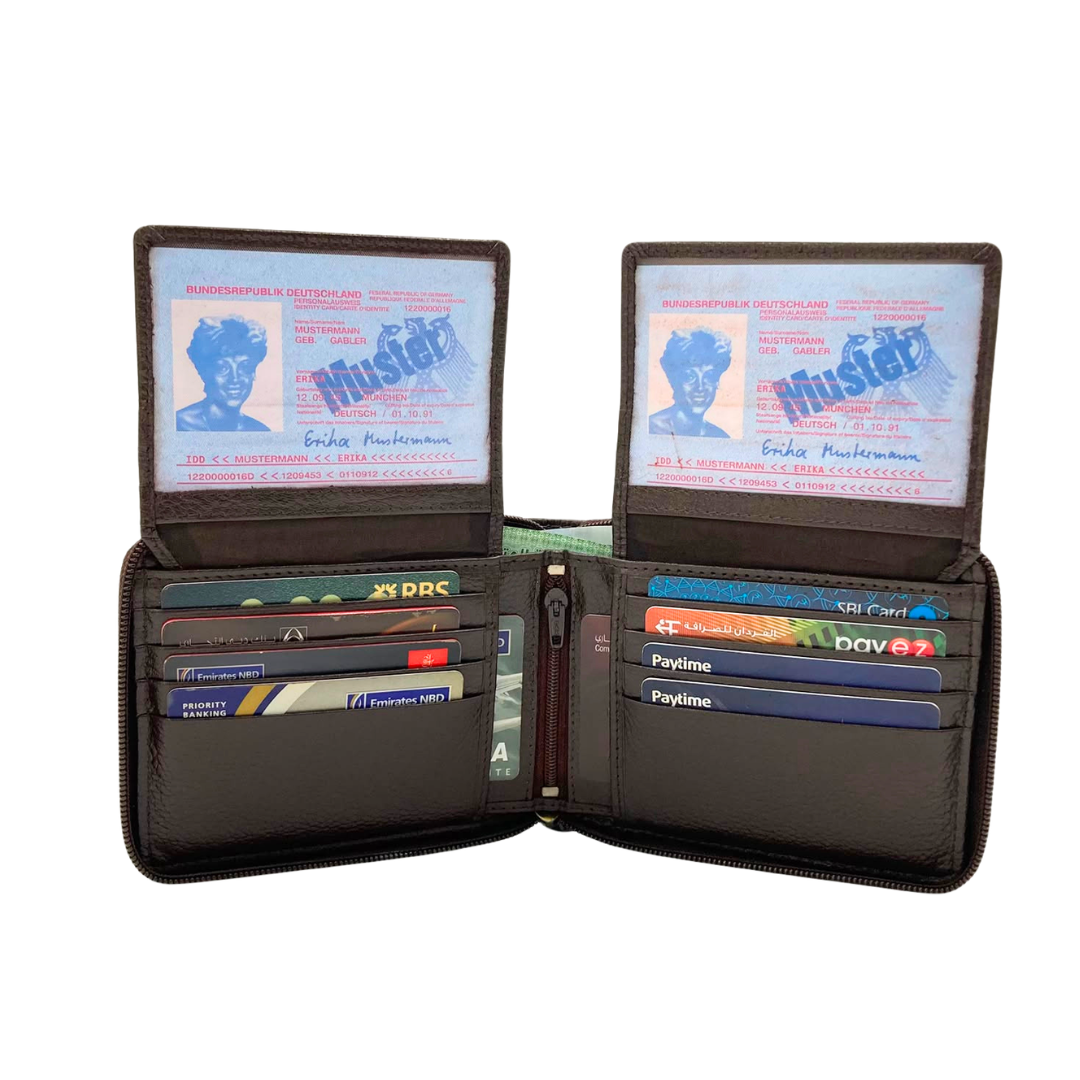 Pebble Texture 8 Card Billfold Wallet # 1244NZ