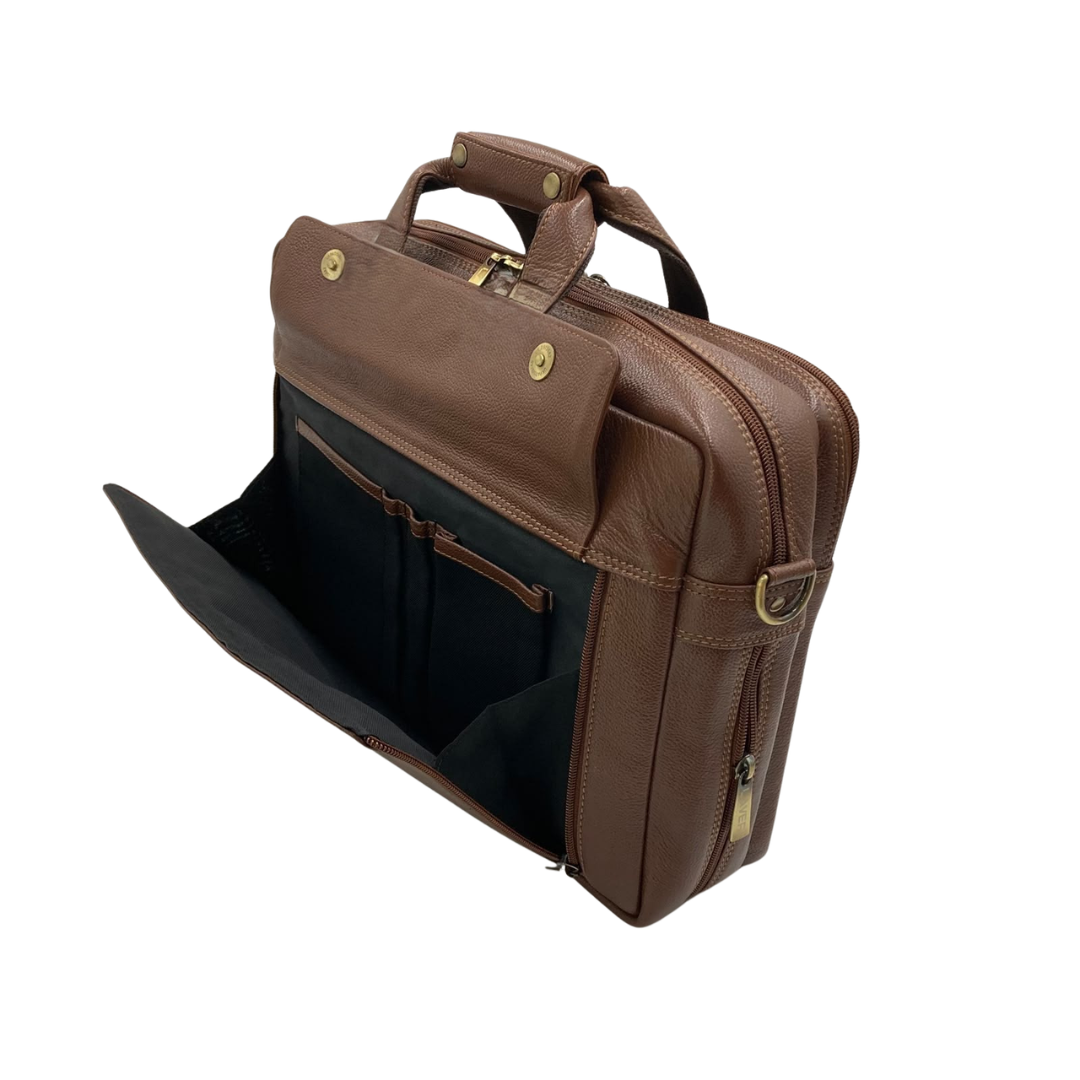 Expandable Leather Laptop Organiser Premium  # 2819