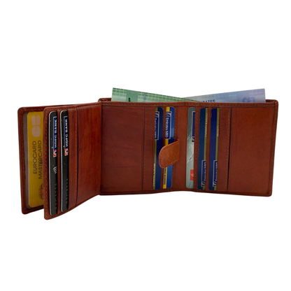 Standing Mens Collection Bi-Fold Wallet # 664N