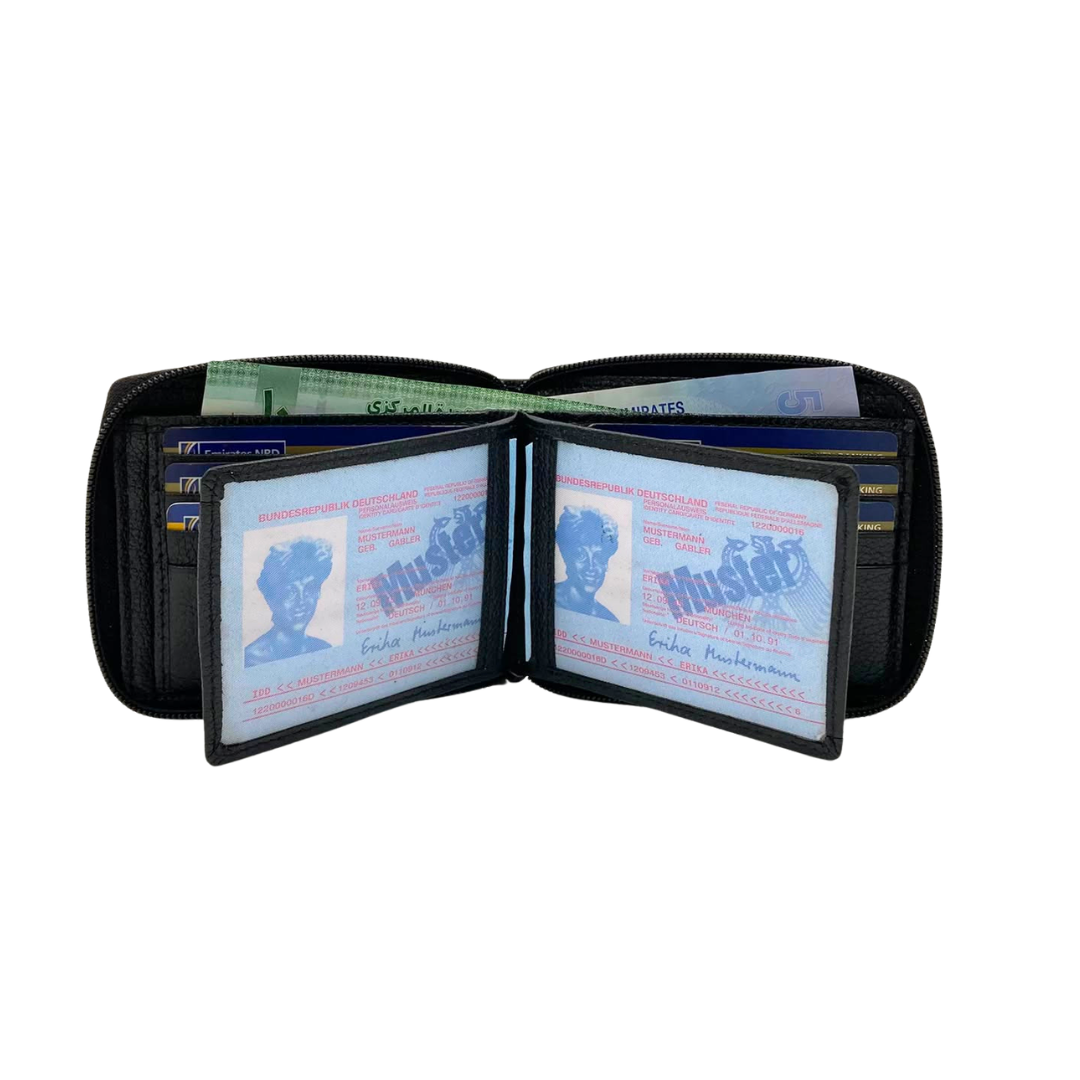 Pebble Texture 8 Card Billfold Wallet # 983Z