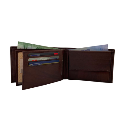 Antq, Smooth Leather Wallet With Inside Leather Lining # JD-690A