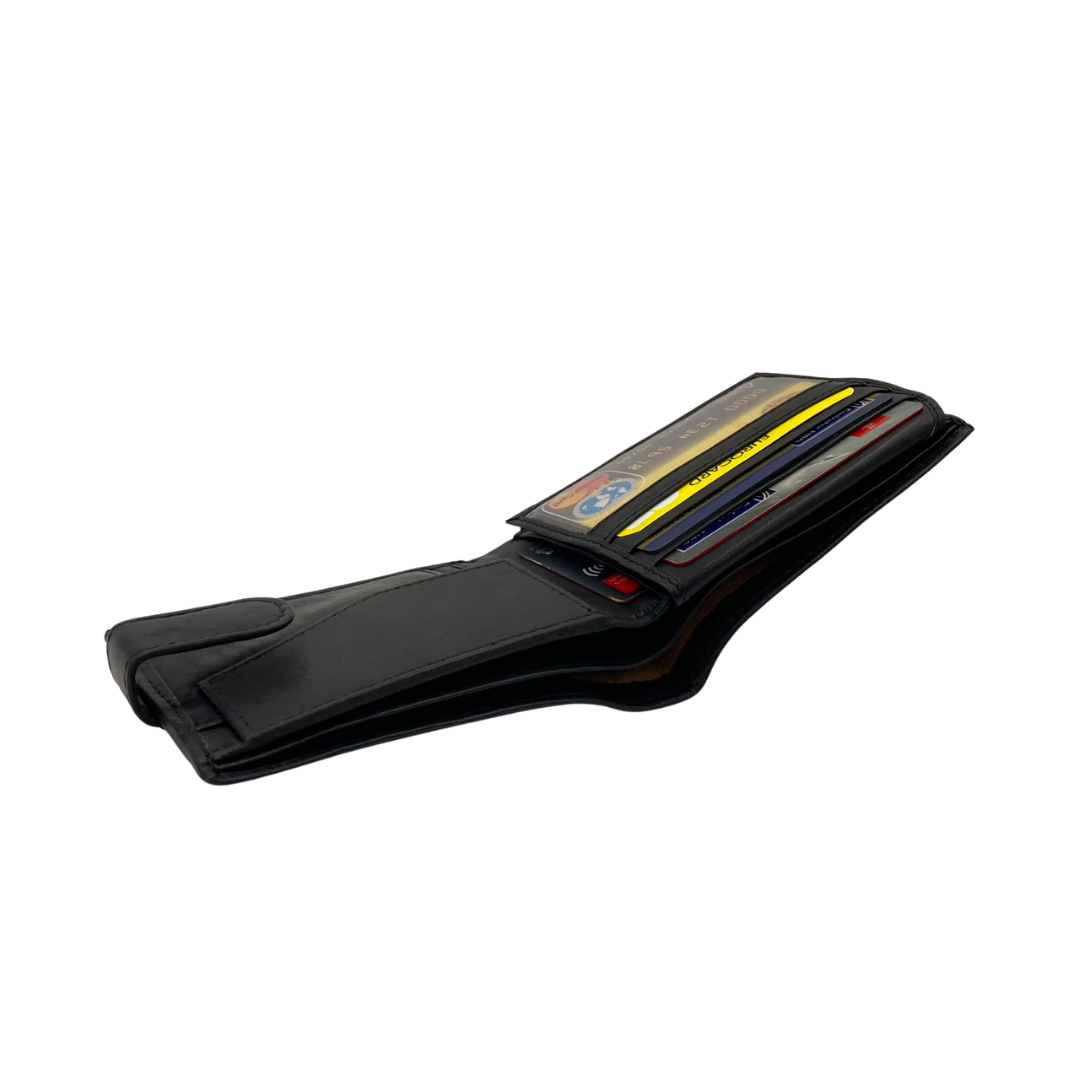 Antq, Smooth Leather Wallet With Inside Leather Lining # 1981CL