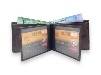 VIP - RFID Maximum Card & Coin, Men's Bifold Wallet, Inside Zip # 983CP