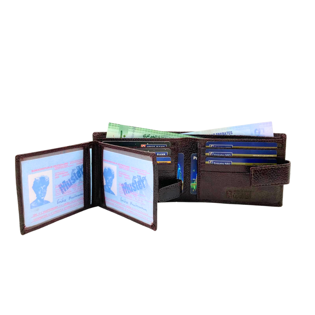 Pebble Texture 8 Card Billfold Wallet # 1013L