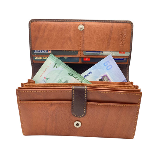 Women's Multipurpose Leather Wallet  # 1252LOGO