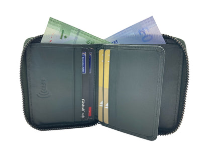 VIP Full Zip RFID Men's Wallet , Multiple Card & Compact Bifold Wallet # 4397Z