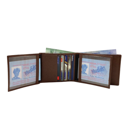 Pebble Texture 8 Card Billfold Wallet # 1888