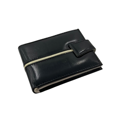 Classic Men's Waterproof Bifold Leather Wallet with Flip ID Window # 892L (C.L.)