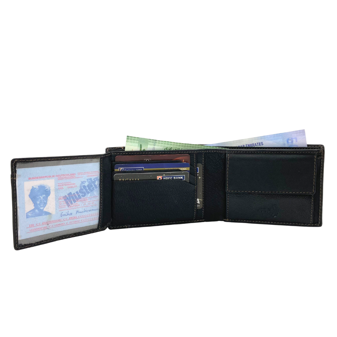 Shield Collection Bi-Fold RFID Wallet # 4405C